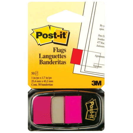 کاغذ نشانه گذار چسب دار پست ایت post-it مدل flags
