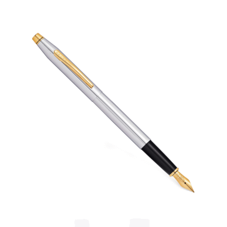 خودنویس کراس Classic Century بدنه کروم و قطعات آبکاری شده با طلا 23 عیار