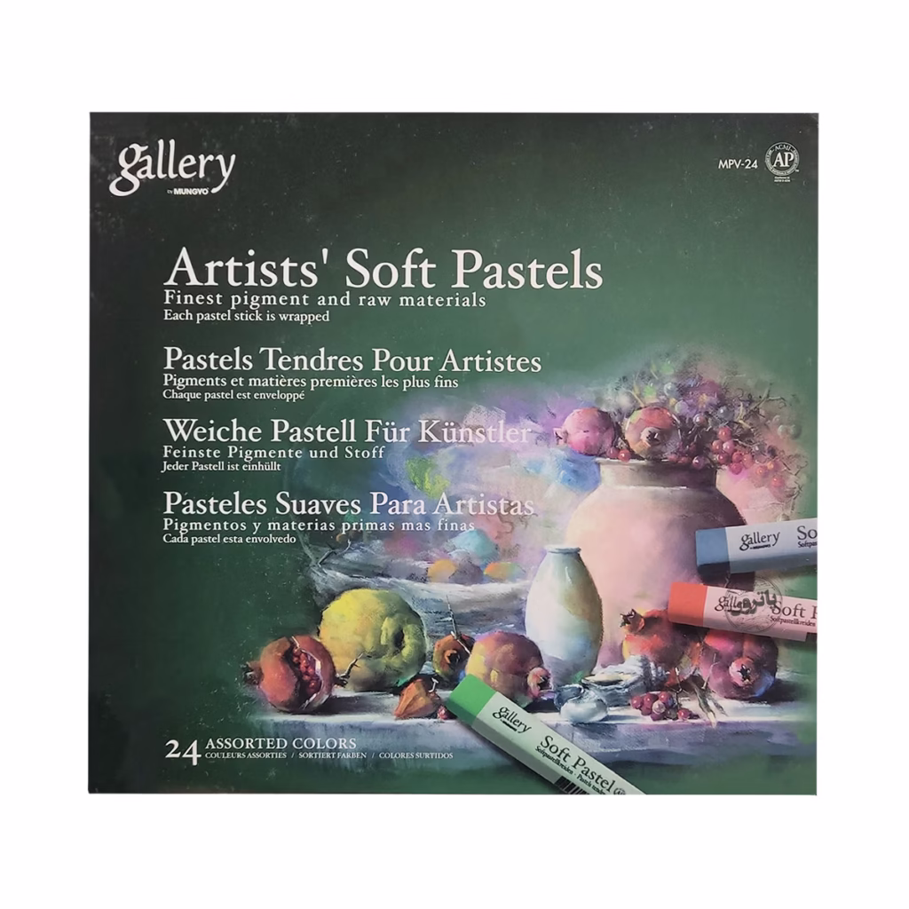 پاستل گچی نرم 24 رنگ Gallery مدل Artists Soft - زیر مجموعه Mungyo