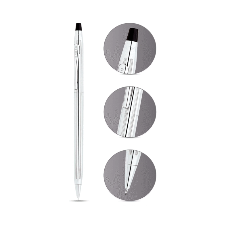 اتود کراس Classic Century سایز 0.7mm بدنه کروم گیره کروم