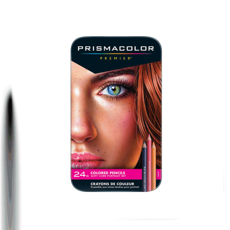 مداد رنگی 12 رنگ پریسماکالر مدل Skin Set مجموعه رنگ های پوستی و پرتره جعبه فلزی