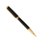 روان نویس مدل LORD از برند IPLOMAT بدنه مشکی لاکی گیره طلایی