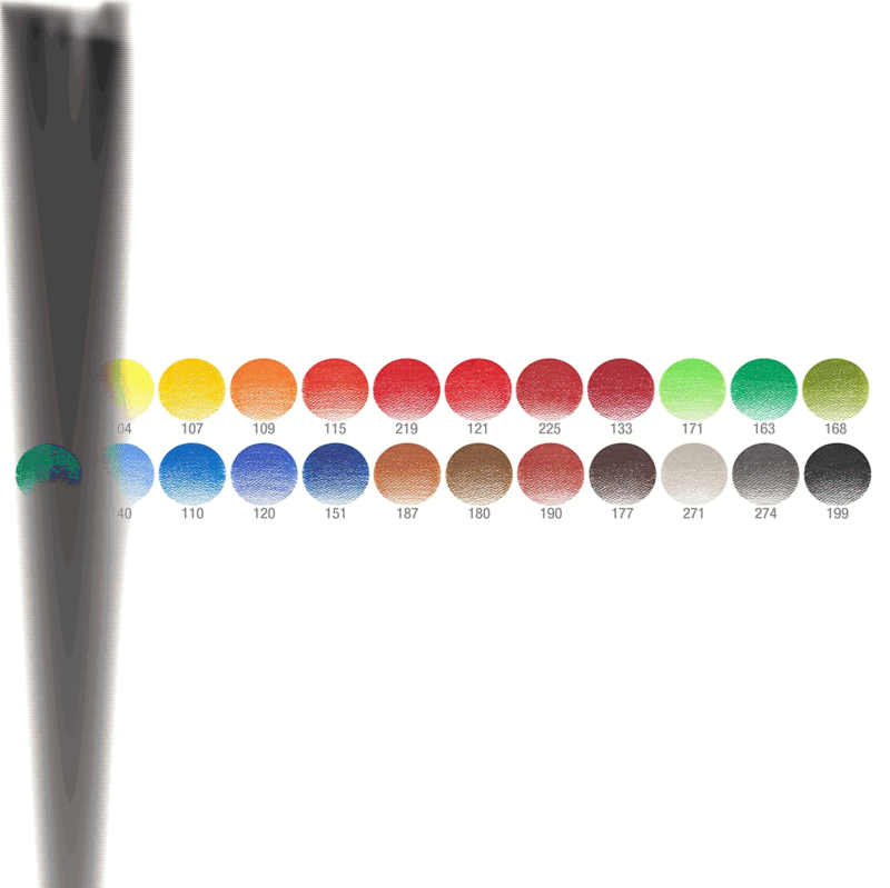 مداد رنگی 24 رنگ فابر کاستل مدل Polychromos جعبه فلزی ست آرتیستی