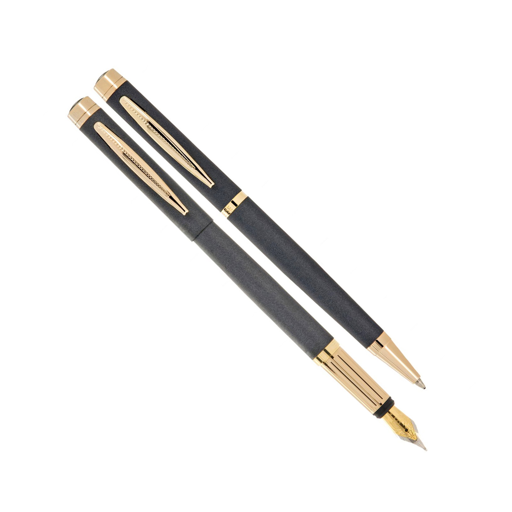 خودکار و خودنویس مدل ELLESSE از برند Iplomat خودکار و خودنویس مدل ELLESSE از برند Iplomat بدنه طوسی ابری گیره طلایی