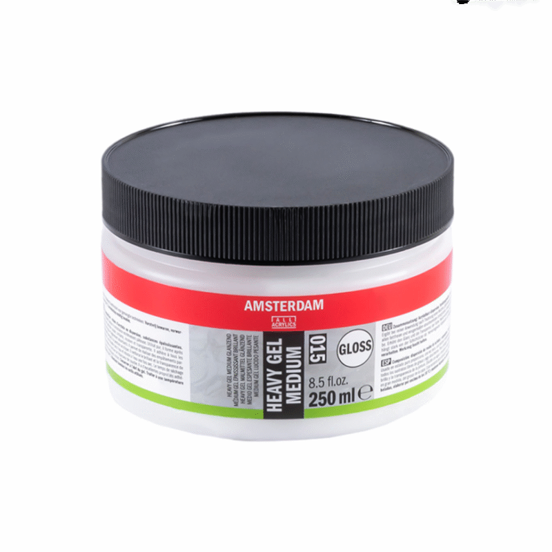 ژل براق مدیوم 015 آمستردام از برند talens مدل heavy شیری رنگ حجم 250ml