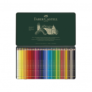 مداد رنگی 36 رنگ فابر کاستل مدل Polychromos جعبه فلزی ست آرتیستی