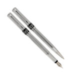 خودکار و خودنویس مدل SCHMIDTS از برند iplomat بدنه پلاتینیوم گیره استیل