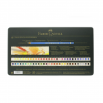مداد رنگی 60 رنگ فابر کاستل مدل Polychromos جعبه فلزی ست آرتیستی
