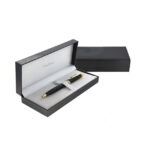 خودکار مدل JUPITER از برند pierre cardin بدنه مشکی لاکی با گیره طلایی