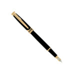 خودنویس مدل JUPITER از برند pierre cardin بدنه مشکی لاکی با گیره طلایی