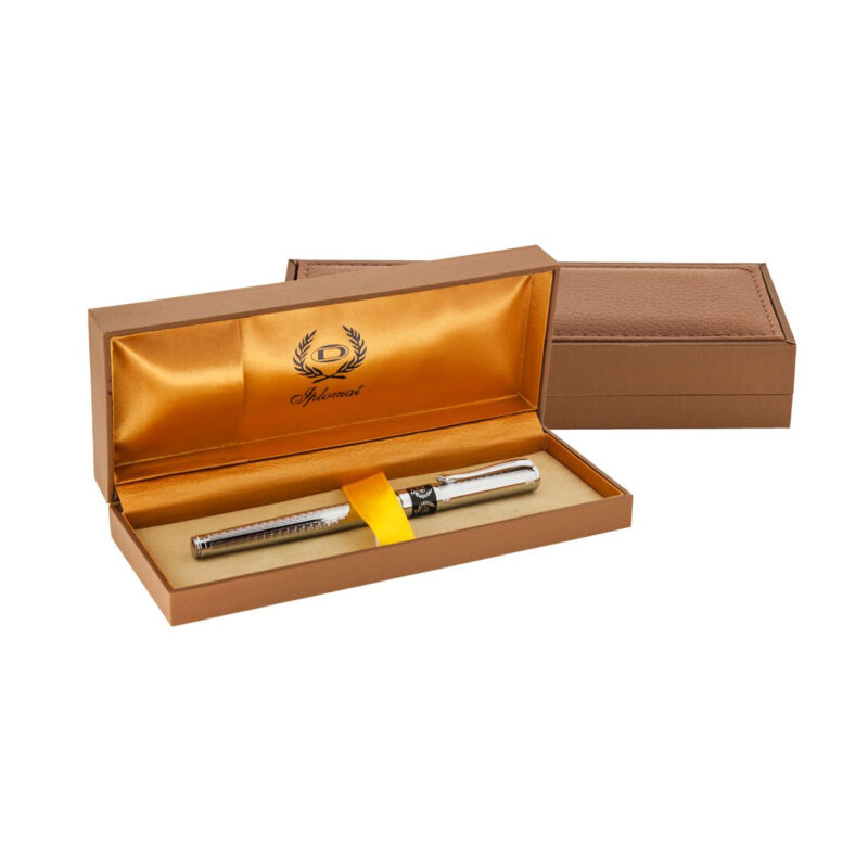 خودنویس مدل SCHMIDTS از برند Iplomat بدنه پلاتینیوم گیره استیل