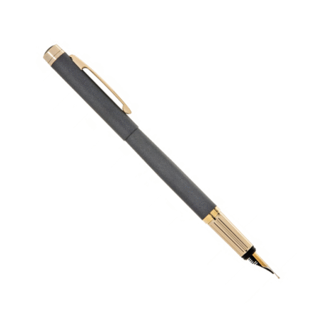 خودنویس مدل ELLESSE از برند Iplomat بدنه طوسی ابری با گیره طلایی