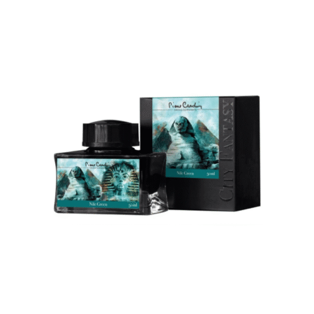 جوهر خودنویس پیره کاردین pierre cardin بطری شیشه ای سبز تیره