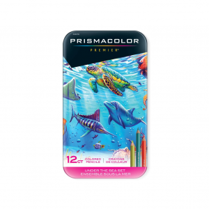 مداد رنگی 12 رنگ پریسما کالر مدل Under the sea مجموعه رنگ های دریا