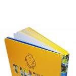 دفتر یادداشت تن تن pill جلد ضخیم مربعی در رنگ زرد