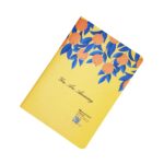 دفتر شطرنجی HIRMANDPAPER ته دوخت 40 برگ زرد نارنجی طرح دختر