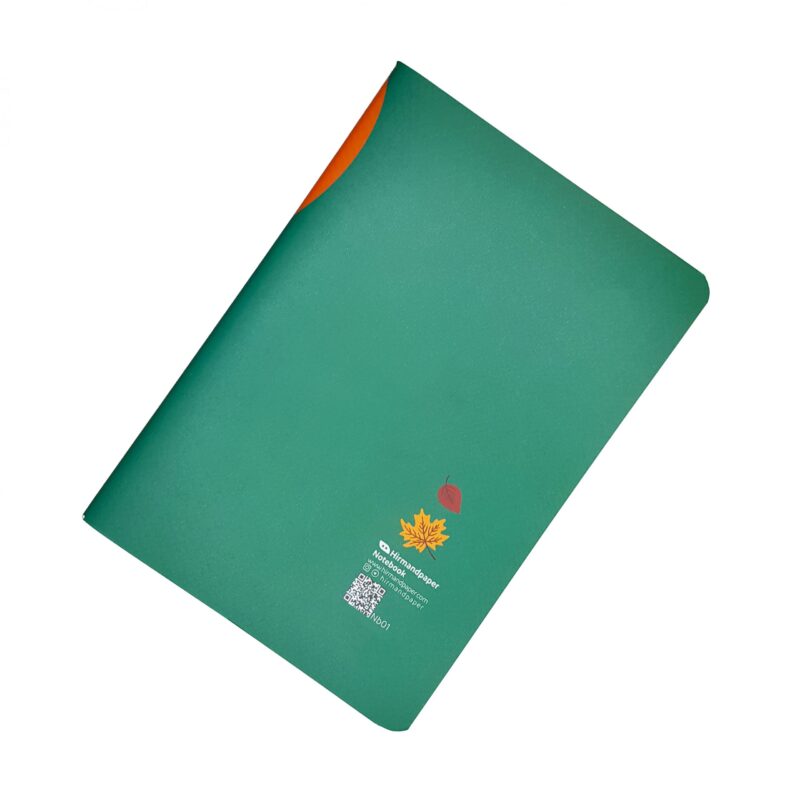 دفتر شطرنجی HIRMANDPAPER  ته دوخت 40 طرح پاییزی دختر