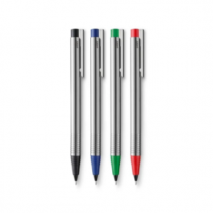 مداد نوکی لامی مدل LOGO بدنه از استیل ضد زنگ گیره استیل نوک و انتها دارای رنگبندی