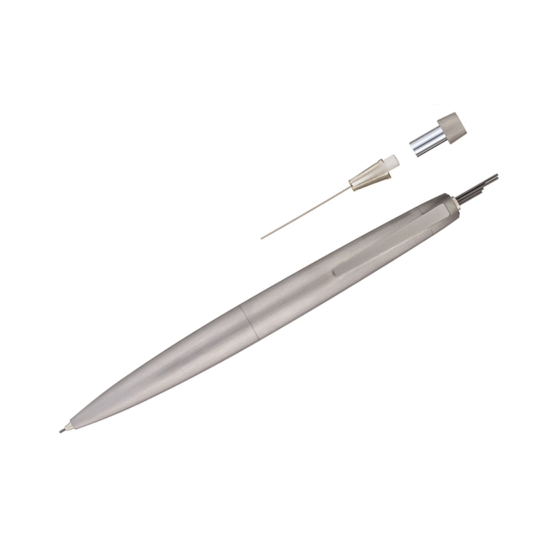مداد نوکی لامی مدل 2000 بدنه فلزی استیل مات با گیره استیل 0.5mm و 0.7mm