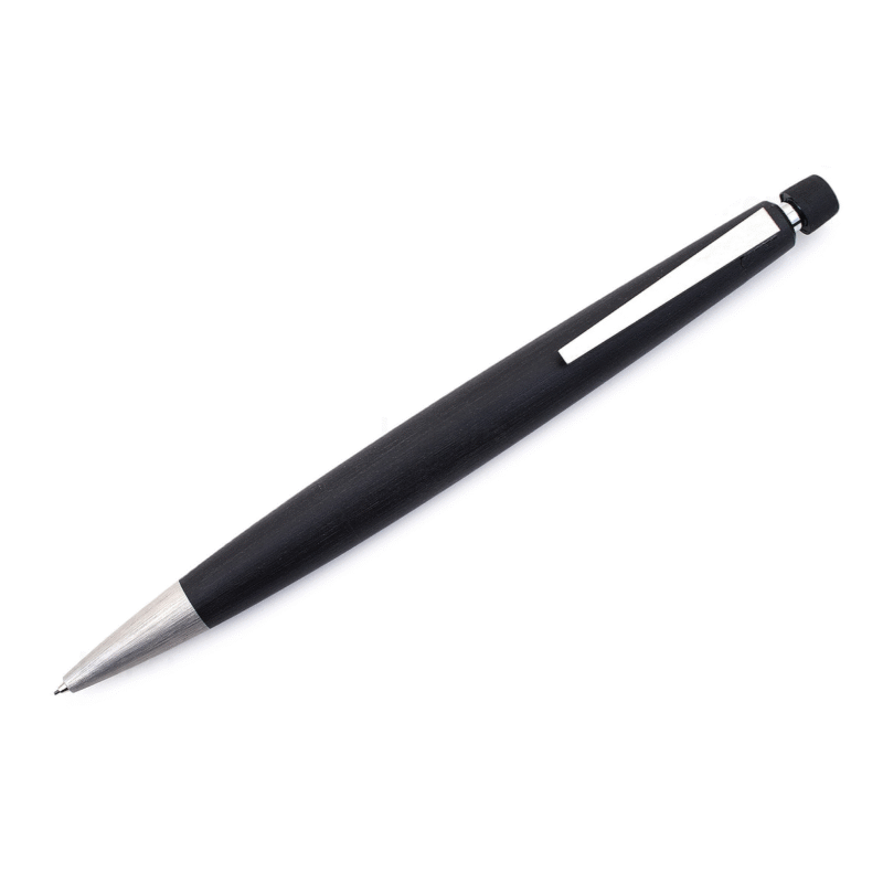 مداد نوکی لامی مدل 2000 بدنه مشکی ماکرولون مات با گیره استیل 0.5mm و 0.7mm