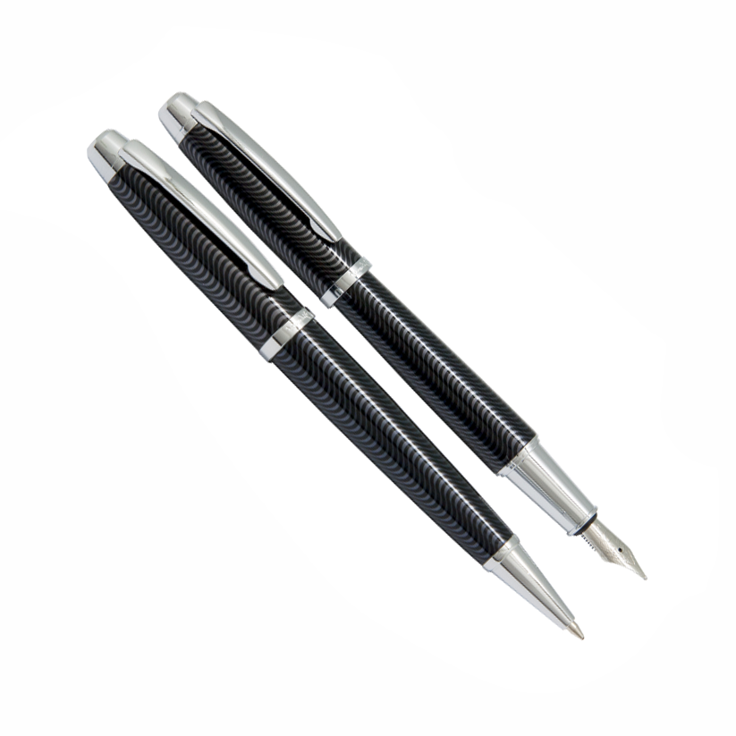 ست خودکار و خودنویس مدل ALLIANZ از برند Iplomat ست خودکار و خودنویس مدل ALLIANZ از برند Iplomat بدنه دودی رنگ گیره استیل