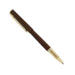 روان نویس مدل MULLER از برند Iplomat بدنه قهوه ای پیچازی گیره طلایی