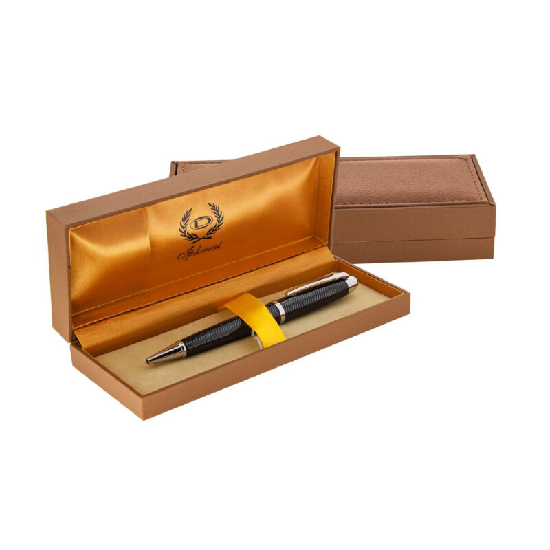 خودکار مدل ALLIANZ از برند Iplomat بدنه دودی طرح دار با گیره استیل