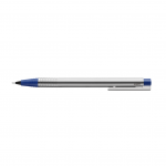 مداد نوکی لامی مدل LOGO بدنه از استیل ضد زنگ گیره استیل نوک و انتها آبی رنگ