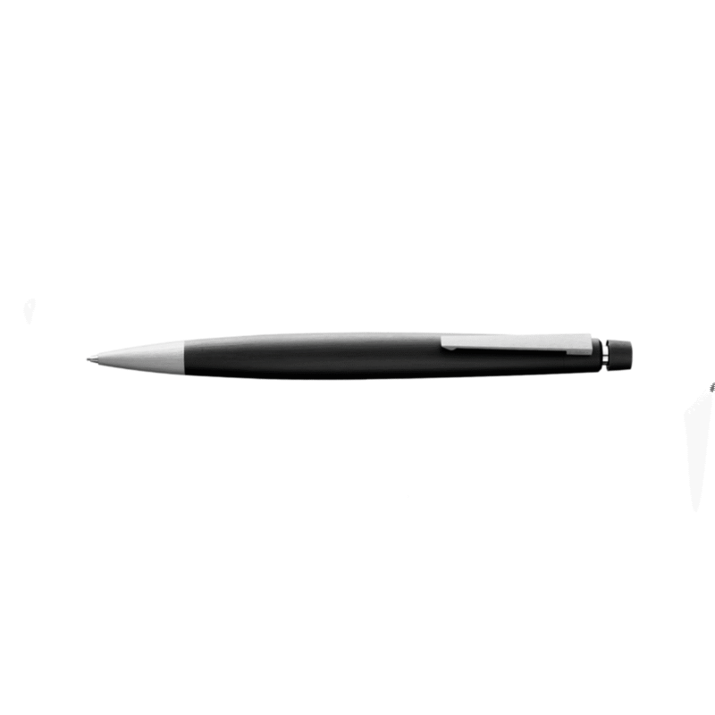 مداد نوکی لامی مدل 2000 بدنه مشکی ماکرولون مات با گیره استیل 0.5mm و 0.7mm