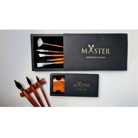 نگهدارنده چوبی قلمو MASTER جفت و دست ساز