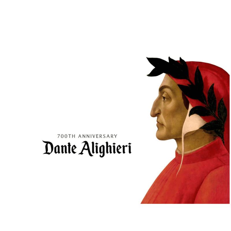 قلم ماندگار CAMBIANO DANTE برند FOREVER با پایه چوبی پرتره دانته