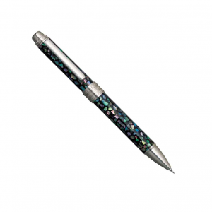 قلم سه کاره MWBA-8000 برند پلاتینیوم مشکی با تکه های مرواریدی