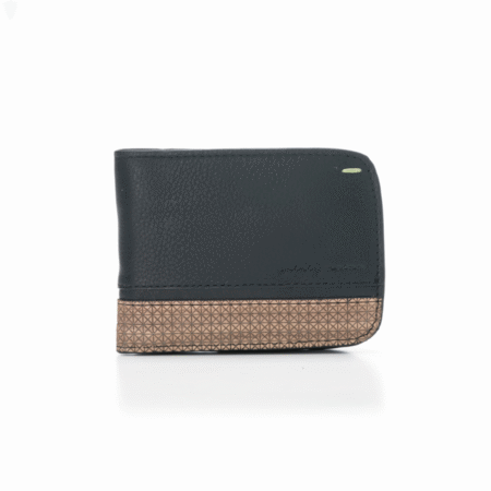 کیف پول مردانه Folio برند forever ترکیب چرم ، چوب طبیعی و کربن