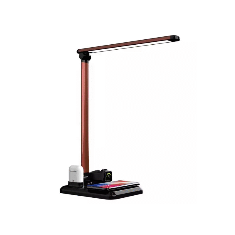 چراغ مطالعه QI مدل 4IN1 همراه با شارژر بی سیم و لامپ LED