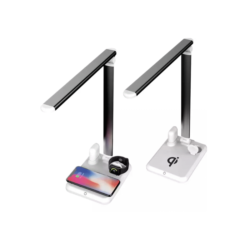چراغ مطالعه QI مدل 4IN1 همراه با شارژر بی سیم و لامپ LED