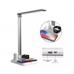 چراغ مطالعه QI مدل 4IN1 همراه با شارژر بی سیم و لامپ LED