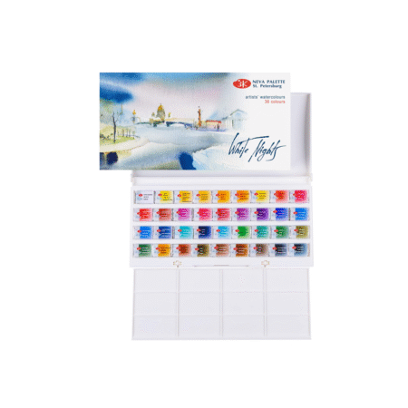 آبرنگ 36 رنگ ARTIST از برند سن پترزبورگ