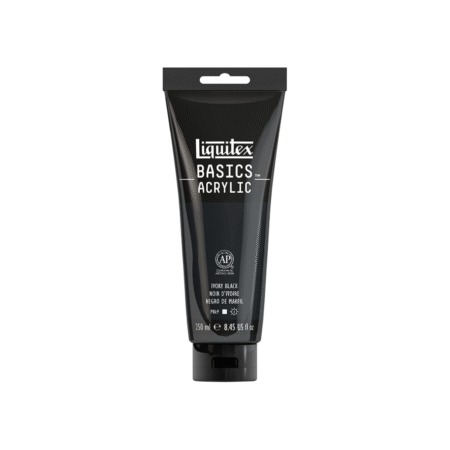 آکریلیک 250 میل BASICS از برند LIQUITEX مشکی و سفید