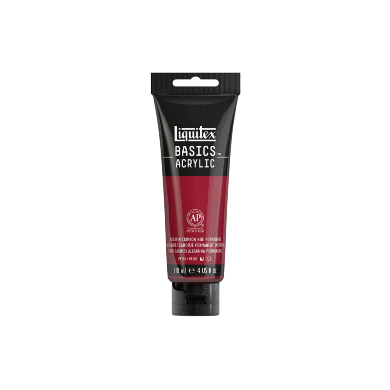 زرشکی Alizarin آکریلیک BASICS از برند LIQUITEX حجم 118 میل
