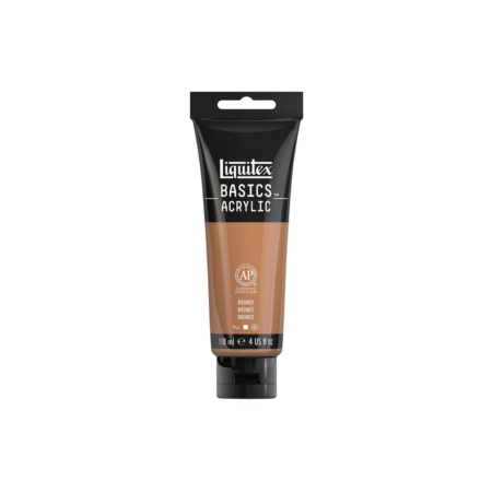 رنگ برنز آکریلیک BASICS از برند LIQUITEX حجم 118 میل
