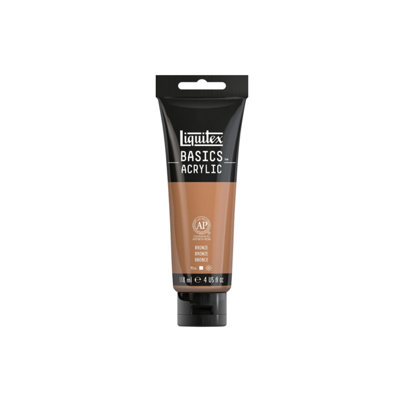 رنگ برنز آکریلیک BASICS از برند LIQUITEX حجم 118 میل
