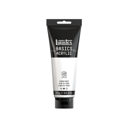 آکریلیک 250 میل BASICS از برند LIQUITEX مشکی و سفید