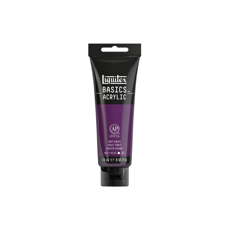 بنفش deep آکریلیک BASICS از برند LIQUITEX حجم 118ML