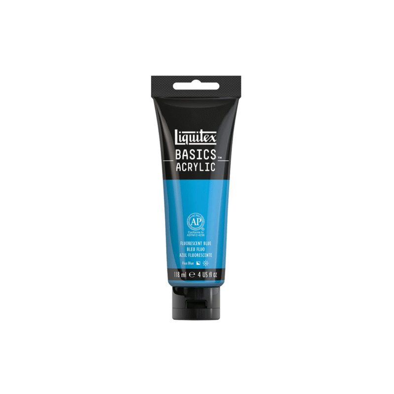 آبی Fluorescent آکریلیک BASICS از برند LIQUITEX