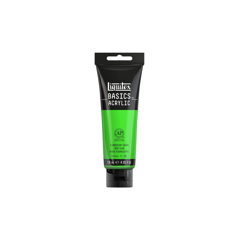 سبز Fluorescent آکریلیک BASICS از برند LIQUITEX