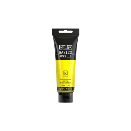 زرد Fluorescent آکریلیک BASICS از برند LIQUITEX