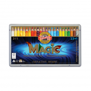 مداد چند رنگ Magic از برند KOH-I-NOOR ست 24 تایی