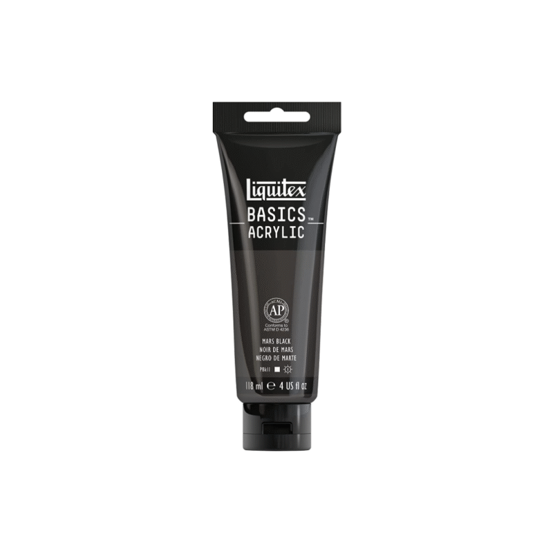 مشکی Mars آکریلیک BASICS از برند LIQUITEX