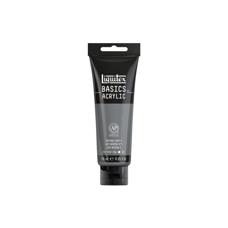 خاکستری Neutral آکریلیک BASICS از برند LIQUITEX