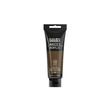 قهوه ای Raw umber آکریلیک BASICS از برند LIQUITEX